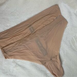 (2) DKNY Beige Seamless Underwear